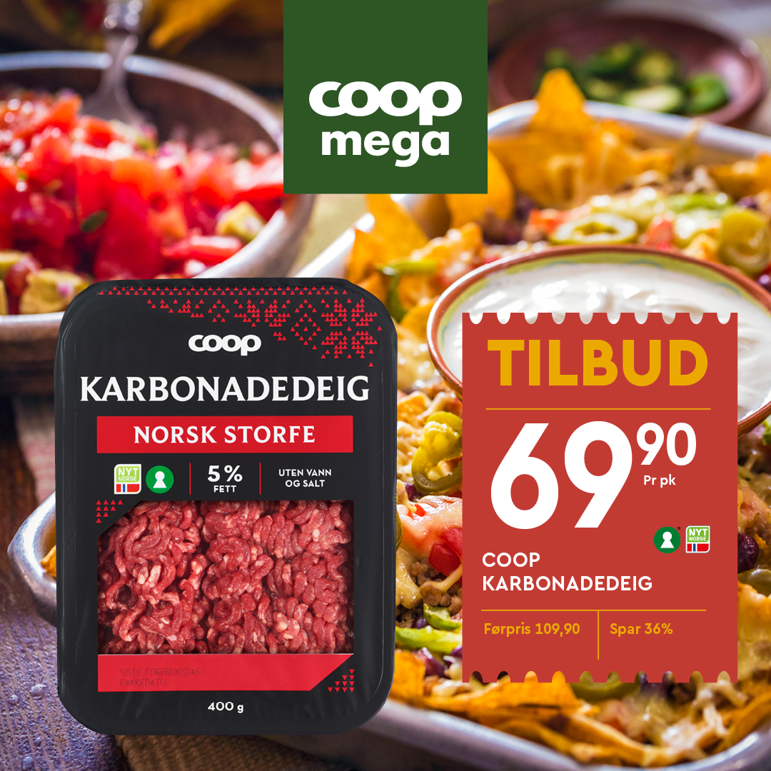 Karbonadedeig Coop Mega