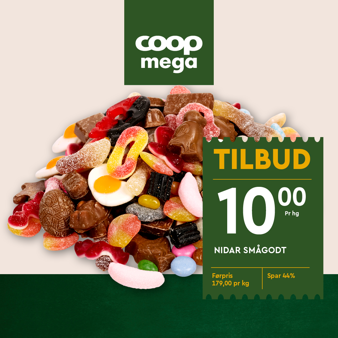 Smågodt løsvekt Coop Mega